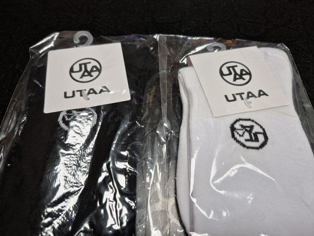 (새상품) 골프 유타 니삭스 화이트, 블랙, 엘로우 이미지