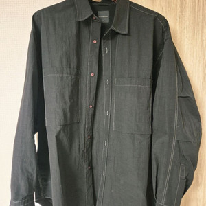 모이프 유니폼 셔츠 블랙 2사이즈 이미지