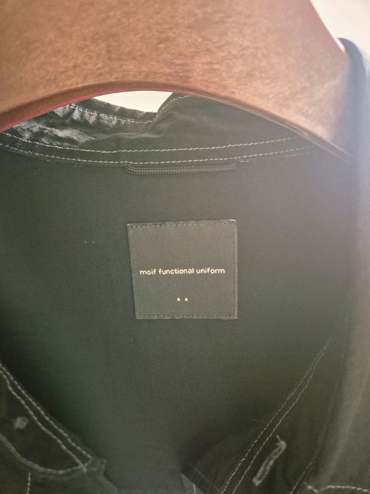 모이프 유니폼 셔츠 블랙 2사이즈 이미지
