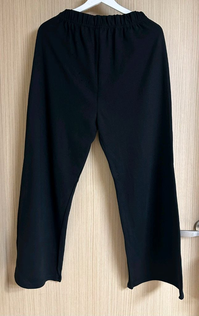 새상품 특양면바지 여성트레이닝 와이드바지 간절기바지 데일리팬츠 사이즈L 55 66 77 홈웨어 운동복 이미지