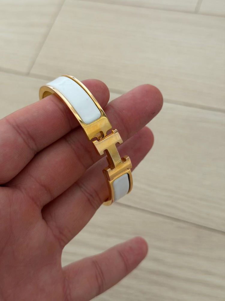 에르메스 클릭아슈 팔찌 pm 화이트 골드 이미지