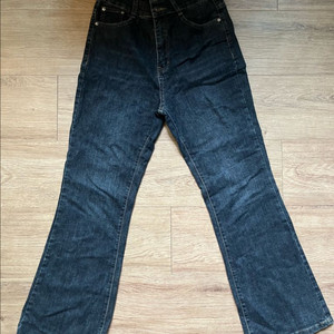 하이웨이스트 데님 바지 이미지