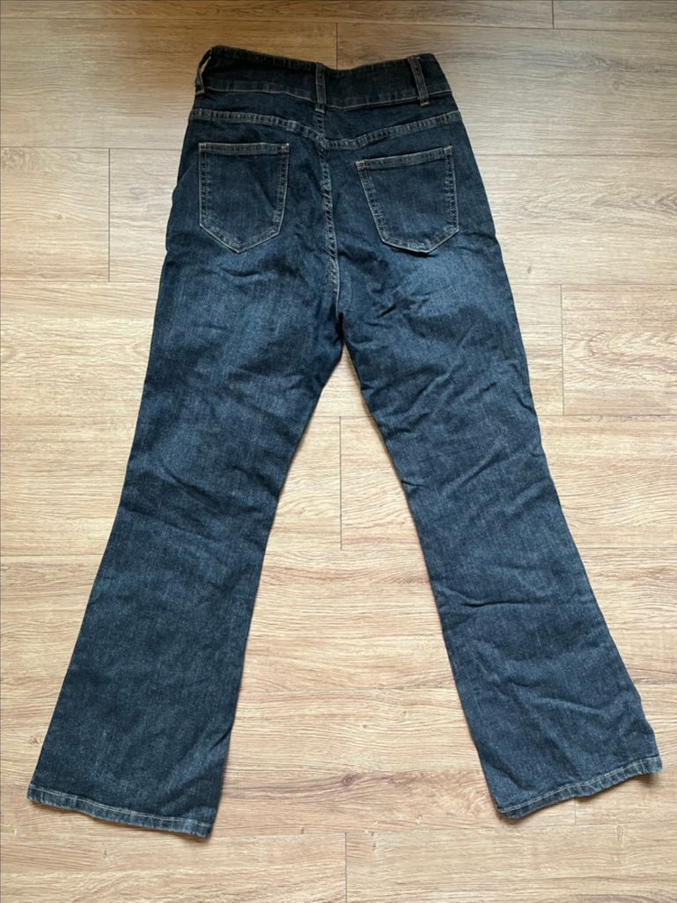 하이웨이스트 데님 바지 이미지