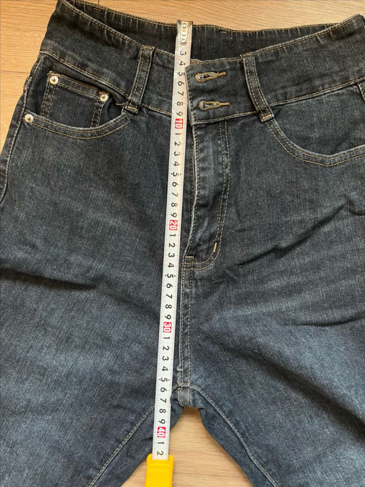 하이웨이스트 데님 바지 이미지