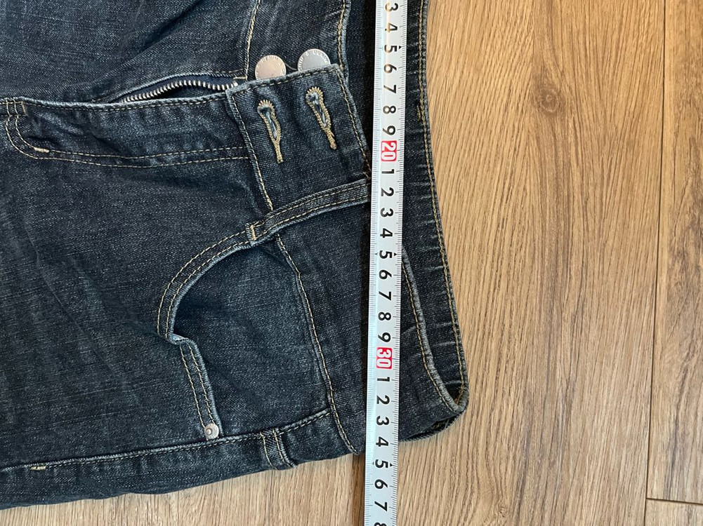 하이웨이스트 데님 바지 이미지