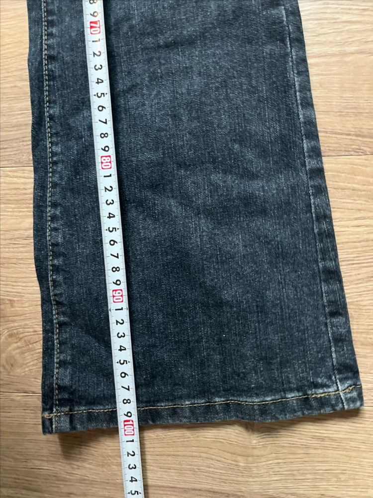 하이웨이스트 데님 바지 이미지