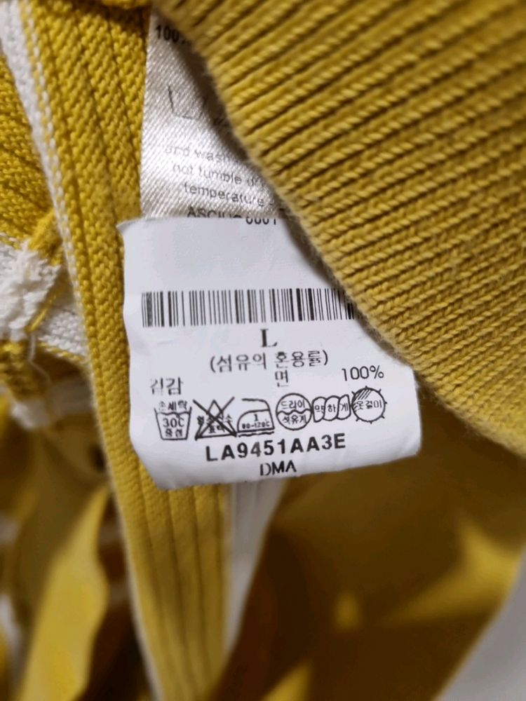 Altea 알테아(이태리 고급니트) 옐로우 스트라이프 니트 국내정품 이미지