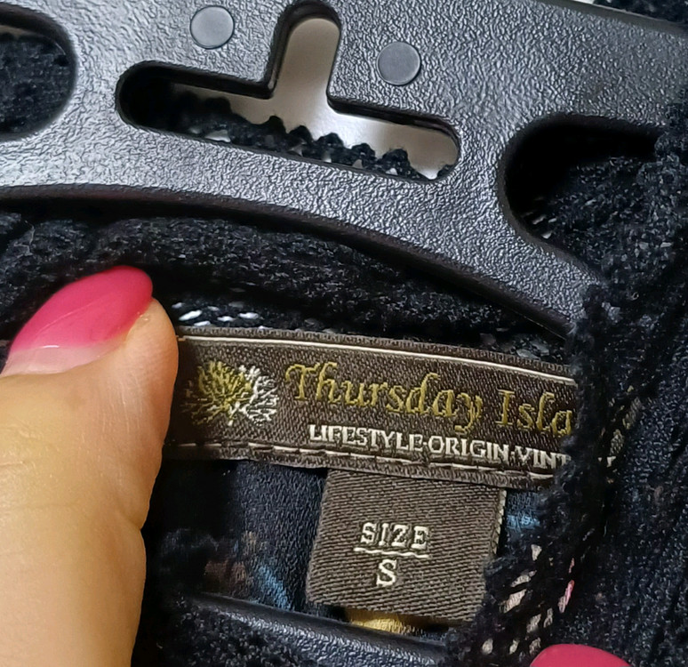 써스데이아일랜드 플라워 쉬폰원피스 S 모리걸보헤미안 이미지