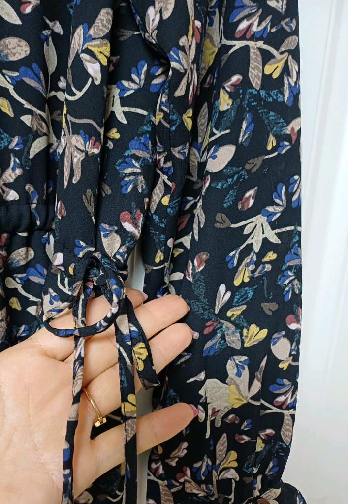 써스데이아일랜드 플라워 쉬폰원피스 S 모리걸보헤미안 이미지