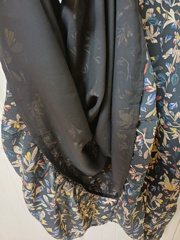 써스데이아일랜드 플라워 쉬폰원피스 S 모리걸보헤미안 이미지