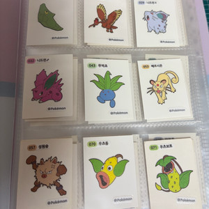 포켓몬스터 띠부씰 (1+2세대) 일괄 및 기타 띠부씰 이미지