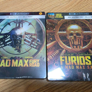 미개봉)매드맥스 4K 분노의도로 퓨리오사 블루레이 스틸북 일괄판매 이미지