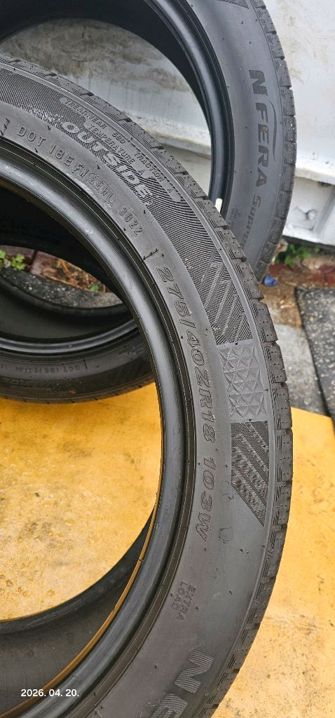 275 40 18 엔페라 고성능 타이어 2본최저가 이미지