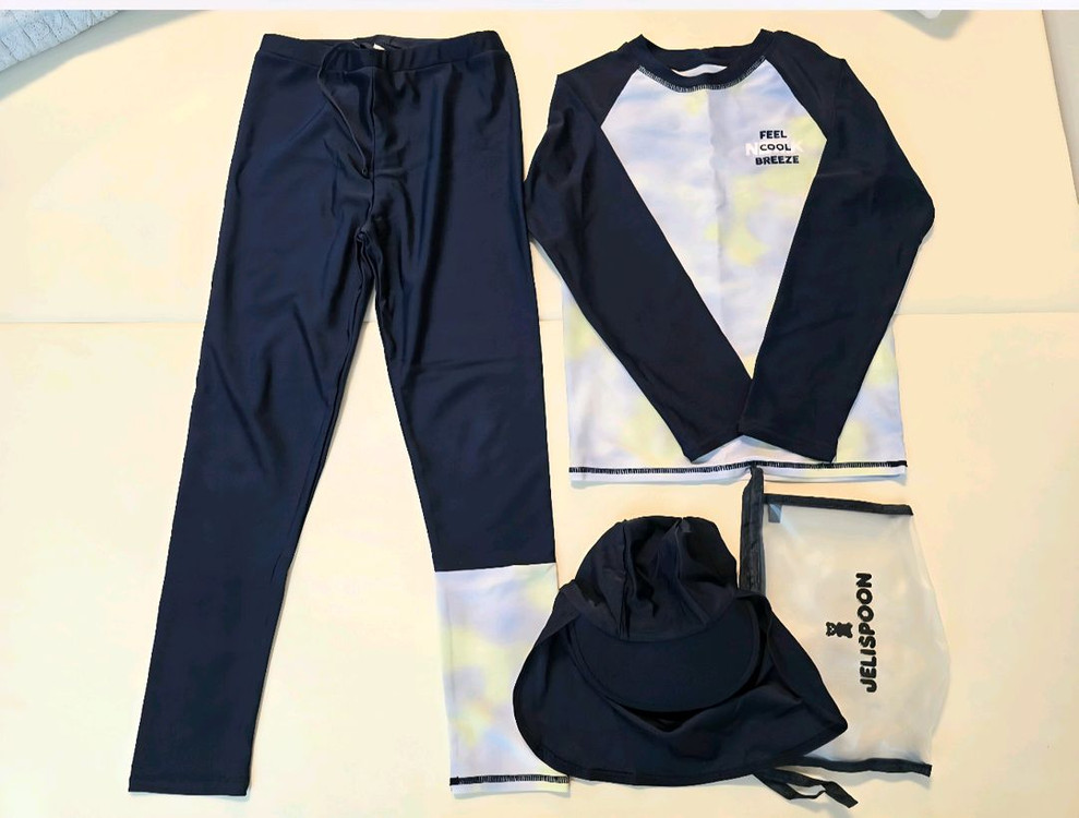 네파 아동 모자, 젤리스푼 래쉬가드, 아쿠아슈즈, 수영복 이미지