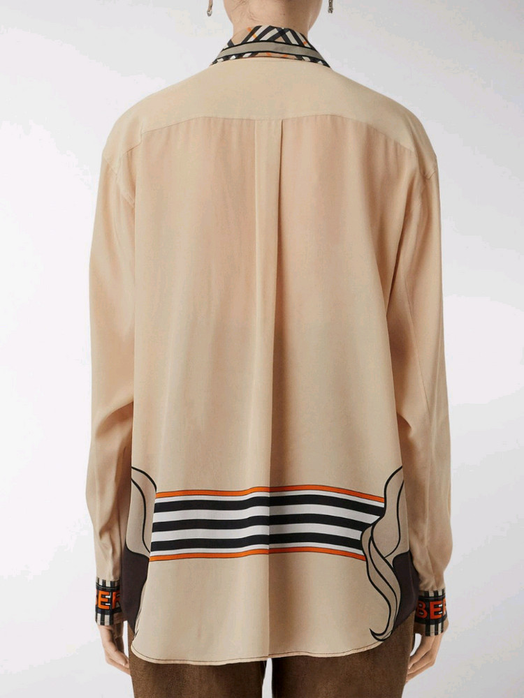 버버리 런웨이 유니콘 실크 셔츠 이미지