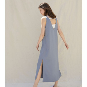 새상품)플라이런웨이 백포인트 원피스 스카이블루 롱드레스 이미지