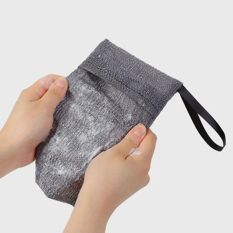 [새제품] 2in1 대형 샤워타올 겸 비누망 각질제거 스크럽 이미지