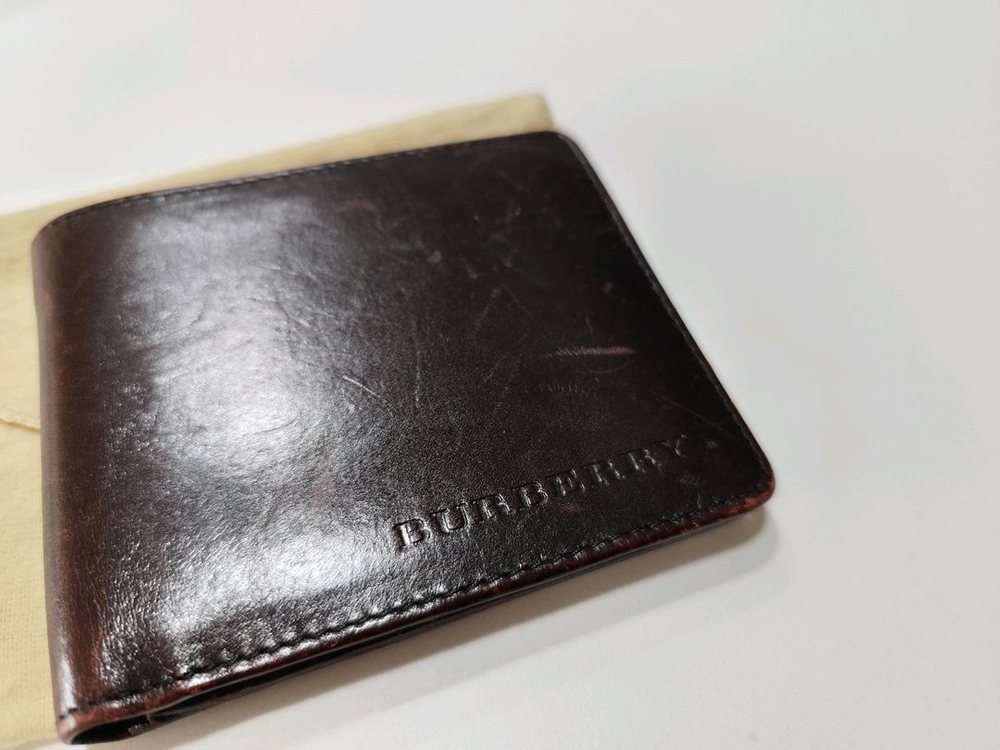 버버리 남성 반지갑 다크브라운 이미지