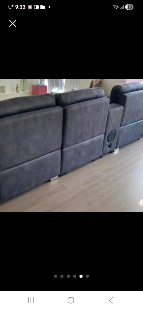 3인용~4인용 이태리디럭스 리클라이너 쇼파(블루투스) 이미지