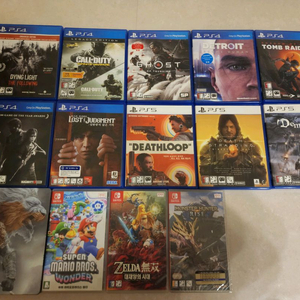 ps5, ps4, 닌텐도스위치 콘솔게임타이틀 판매합니다. 이미지