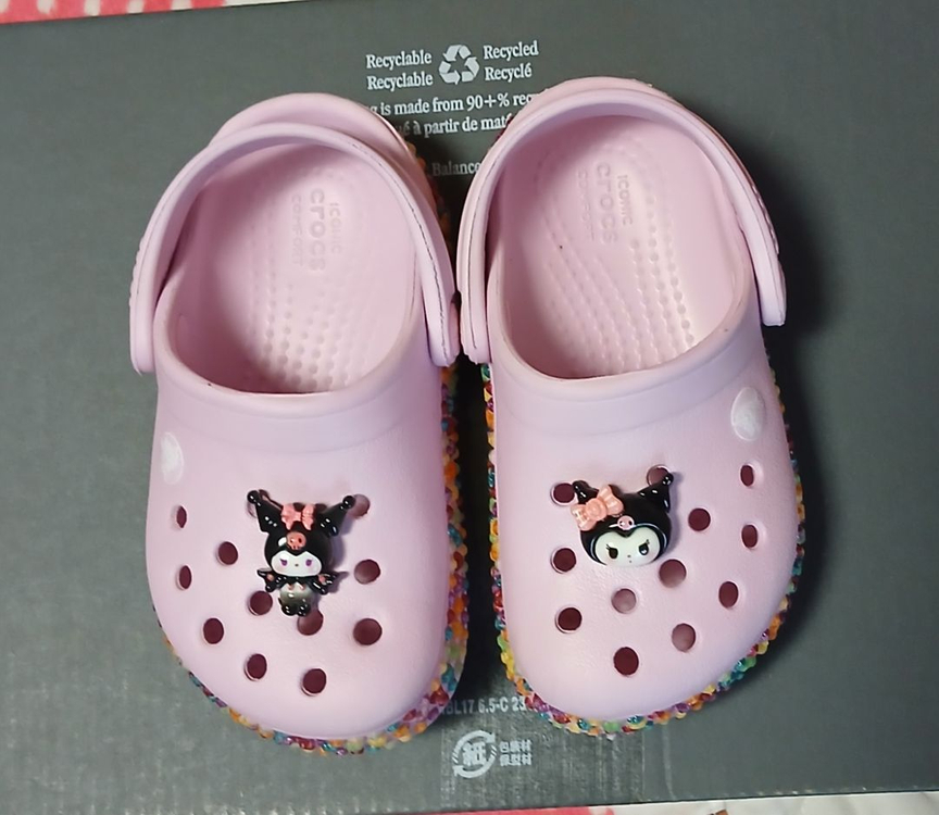 크록스정품C6 130 잼잼밴드 .지비츠포함.거의새거 이미지