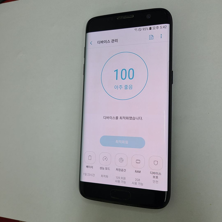 .갤럭시 S7엣지 블랙 128G SK 서브폰 213937 이미지