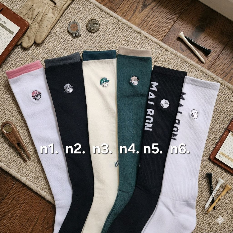 (5+1 이벤트!)52종/말본 타이틀 pxg 골프 니삭스 양말 이미지