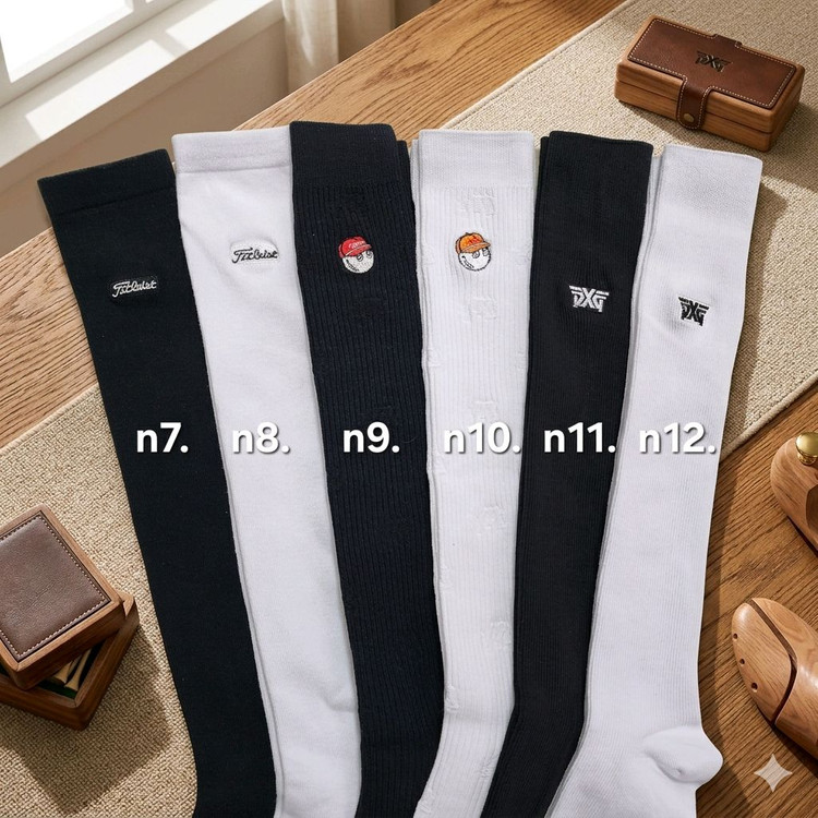 (5+1 이벤트!)52종/말본 타이틀 pxg 골프 니삭스 양말 이미지