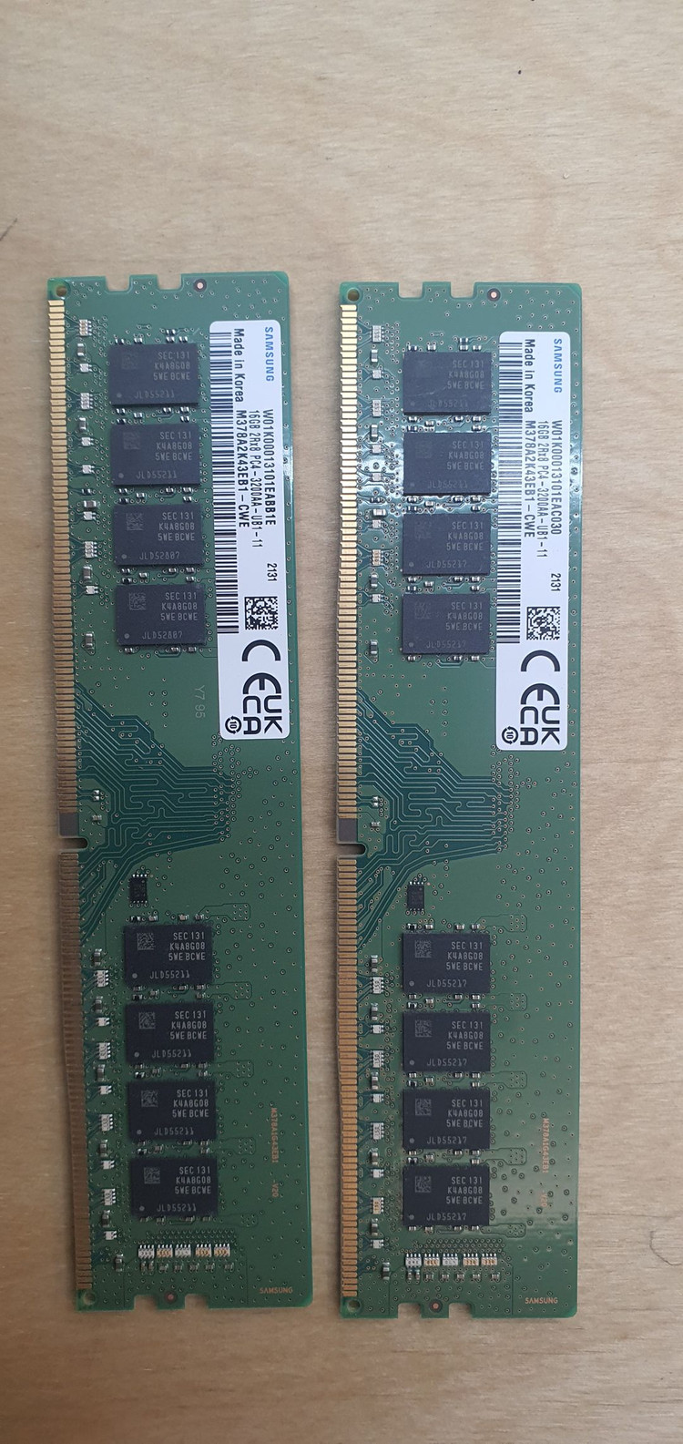 삼성 DDR4 32GB*2개, 16GB*2개 4GB*3개 팝니다 이미지