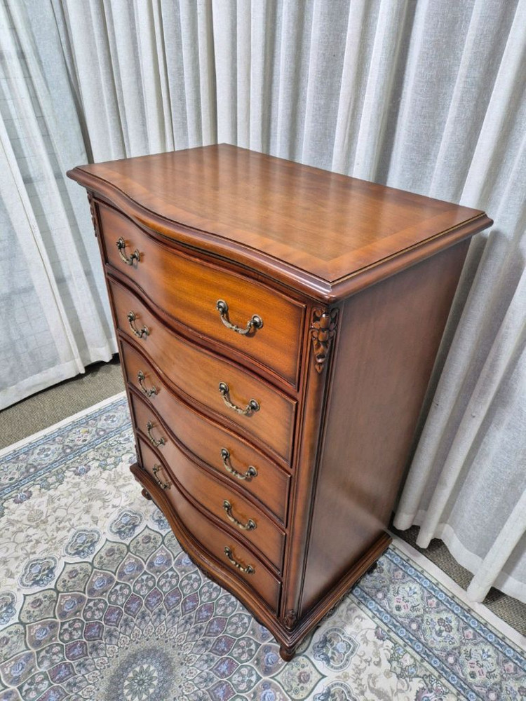 엔틱 원목 5단 서랍장 이미지