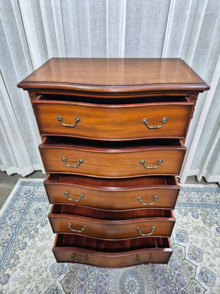 엔틱 원목 5단 서랍장 이미지