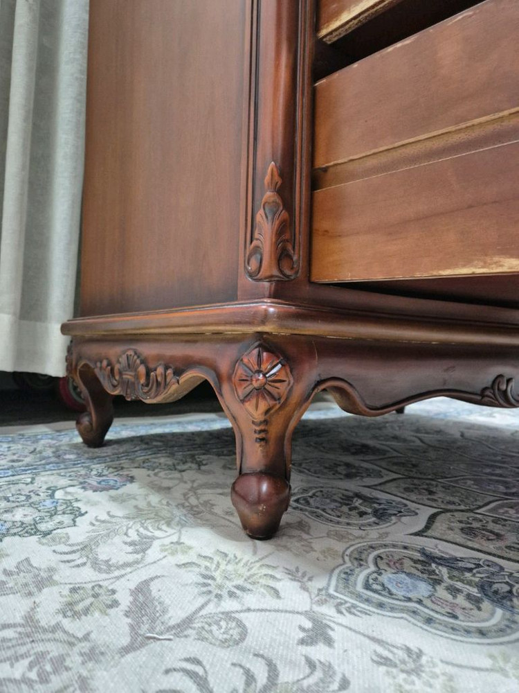 엔틱 원목 5단 서랍장 이미지