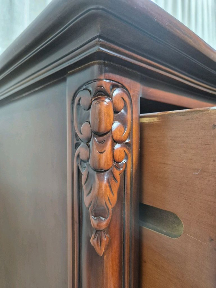 엔틱 원목 5단 서랍장 이미지