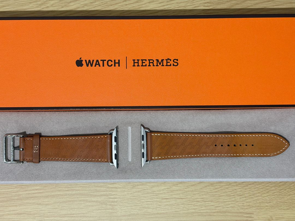 애플워치 에르메스 가죽 스트랩 3종 (44-49mm용) 정품 이미지