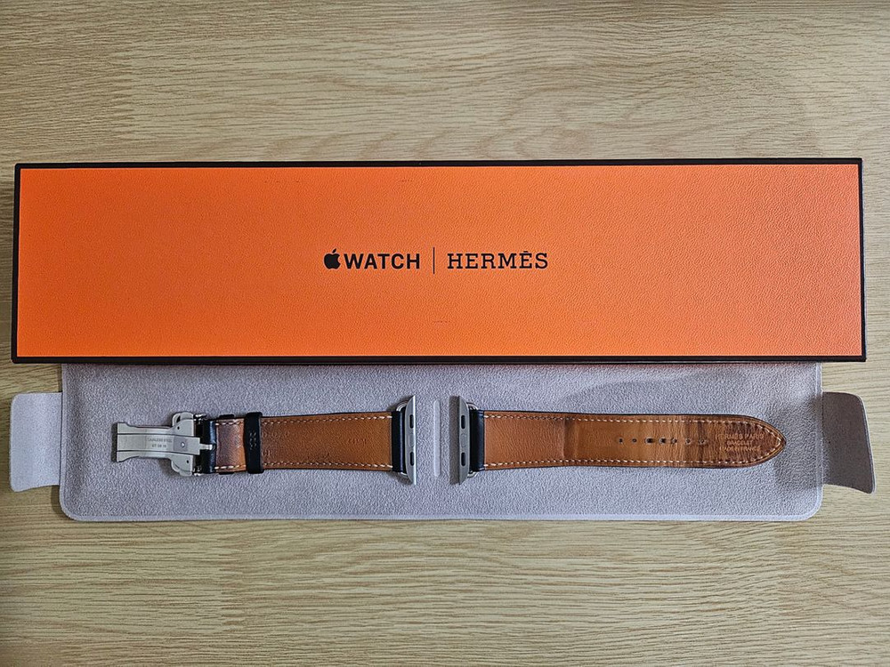애플워치 에르메스 가죽 스트랩 3종 (44-49mm용) 정품 이미지