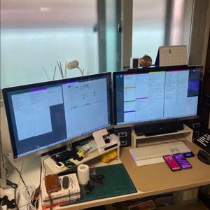 서울 컴퓨터 데스크탑 듀얼모니터 풀세트 일괄판매 이미지