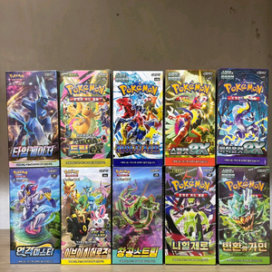 포켓몬카드 미개봉 (151,이브이히어로즈,메가드림,창공,연마,타임등) 이미지