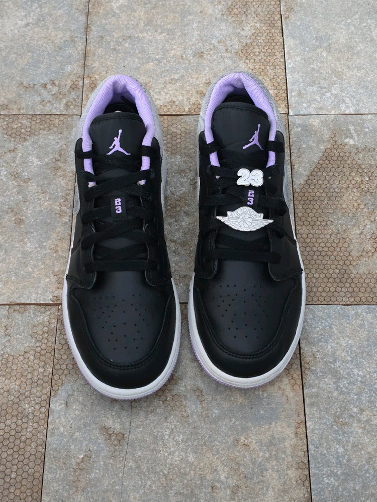 (245)나이키 조던 1 로우 se 블랙 라일락 스니커즈 운동화 이미지