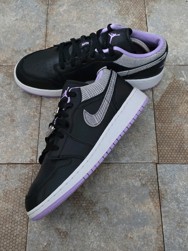 (245)나이키 조던 1 로우 se 블랙 라일락 스니커즈 운동화 이미지