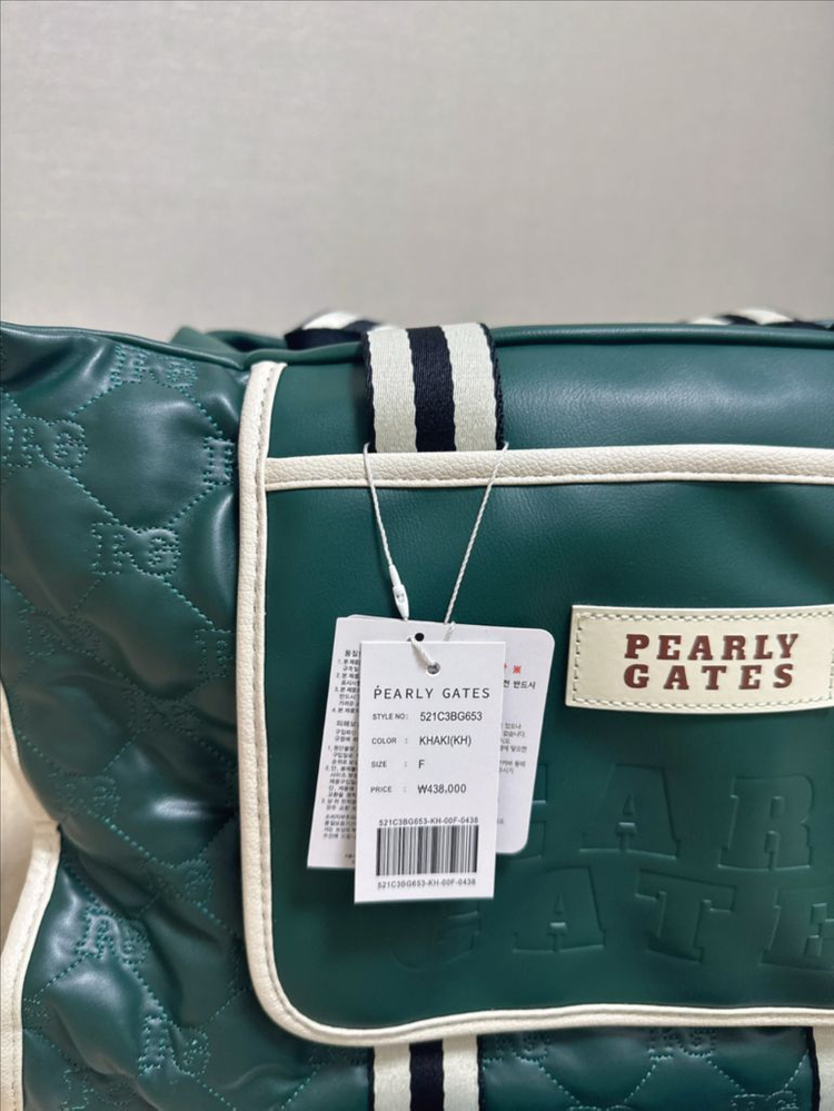 [새상품] 파리게이츠 골프 보스턴백 (카키/그린 컬러) 이미지