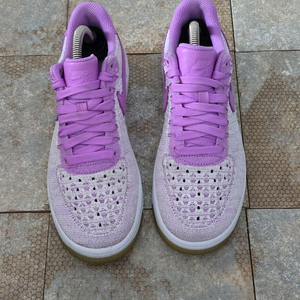 (240)나이키 에어포스 1 로우 플라이니트 푸시아 스니커즈 운동화 이미지