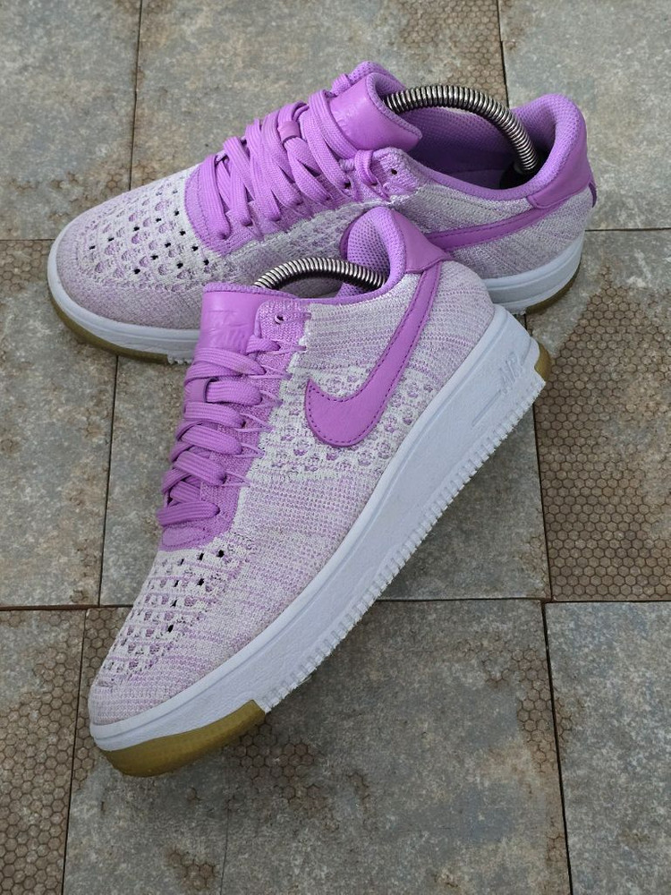 (240)나이키 에어포스 1 로우 플라이니트 푸시아 스니커즈 운동화 이미지