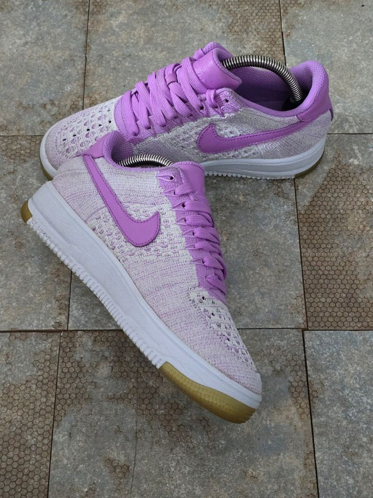 (240)나이키 에어포스 1 로우 플라이니트 푸시아 스니커즈 운동화 이미지