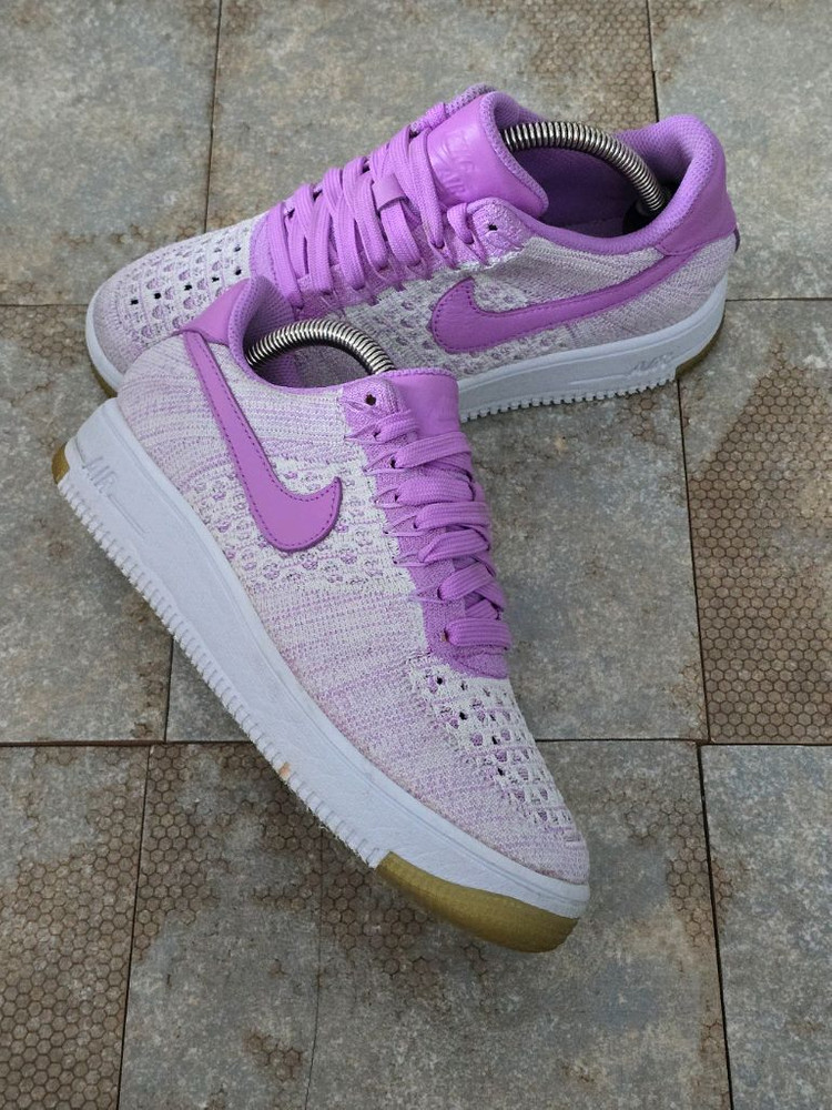 (240)나이키 에어포스 1 로우 플라이니트 푸시아 스니커즈 운동화 이미지