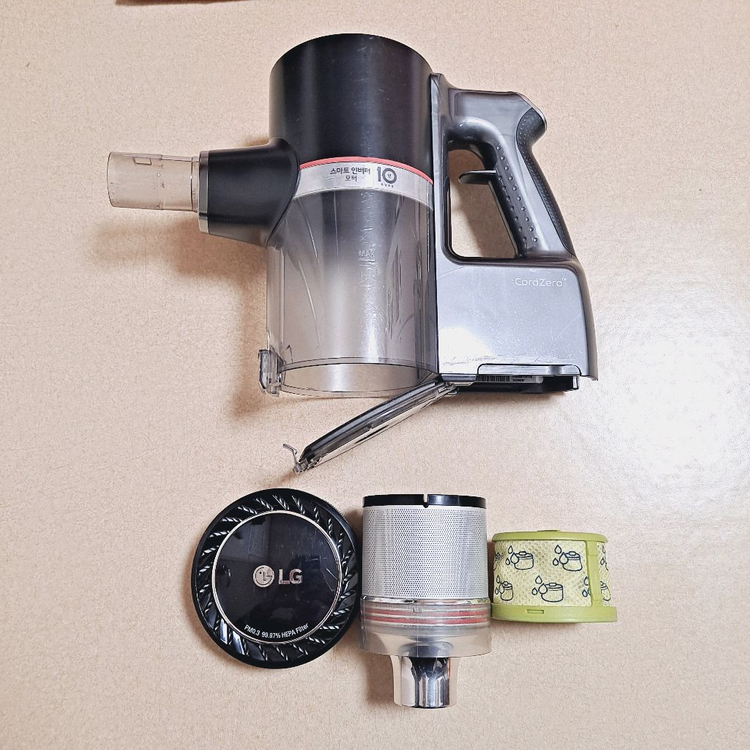 LG 코드제로 A9 청소기 메인바디 몸체 본체만 부품용 모터 필터 먼지통 이미지