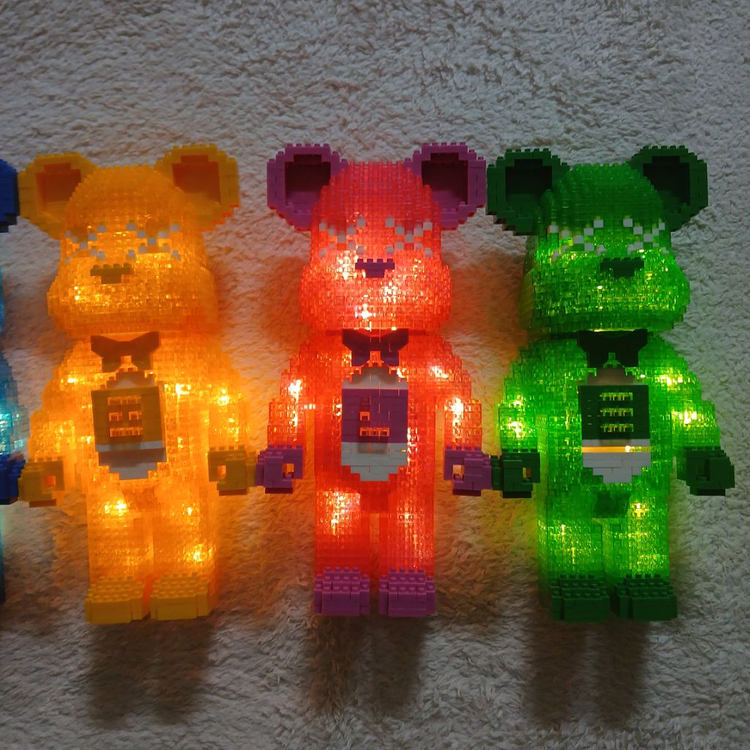 LED 나노블럭 곰돌이 5종세트 이미지
