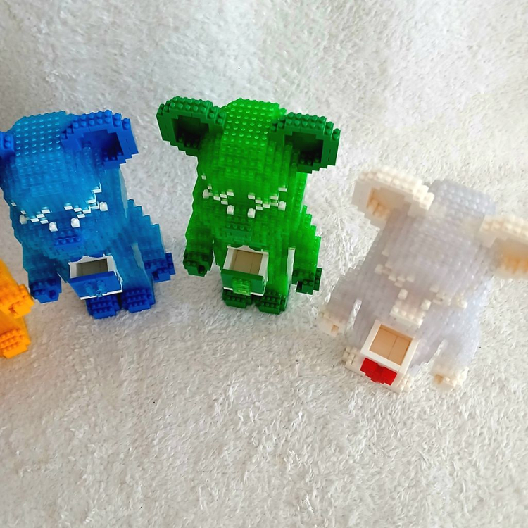 LED 나노블럭 곰돌이 5종세트 이미지