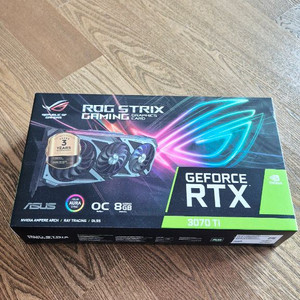 RTX 3070Ti 로그 스트릭스 그래픽카드 박풀 최상급 이미지