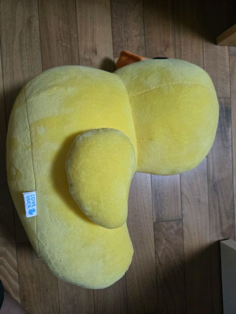 (가격내림) 노랑 오리 쿠션 인형 이미지