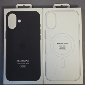 아이폰16 플러스 정품 실리콘/투명 맥세이프 케이스 미개봉 판매 이미지